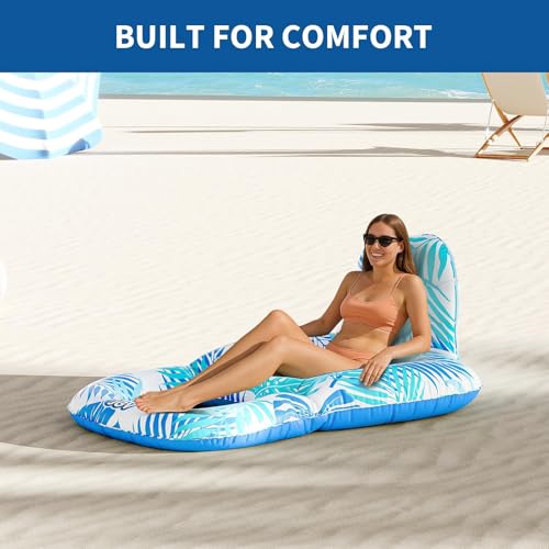 Inflatable Pool Float Chair with Drink Holder O226