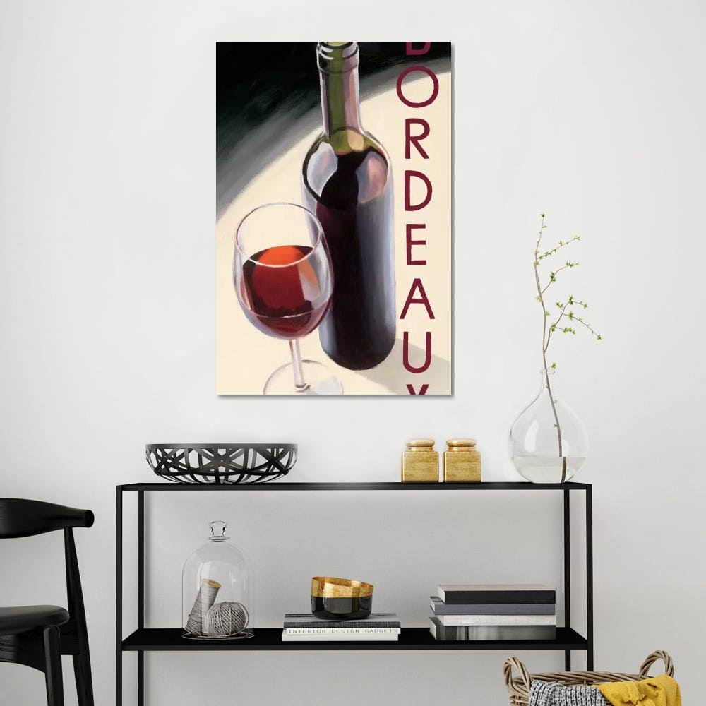 Bordeaux II Print on Canvas Art O73110