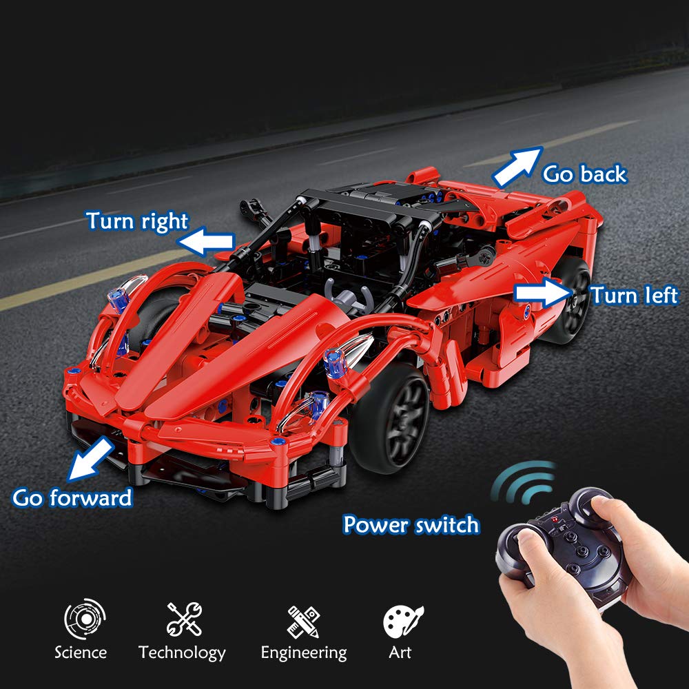 Remote Control Roadster Building Bricks Toy T582