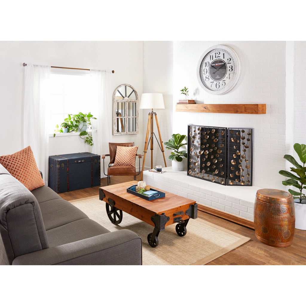 Brown Leather Accent Chair A2211