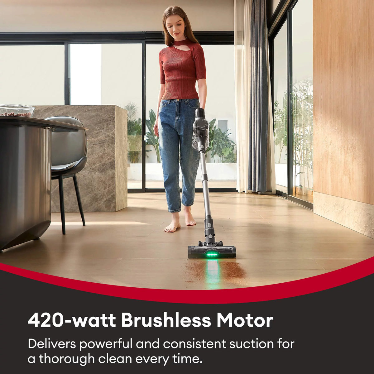 Stick Vacuum Cleaner 30Kpa Portable Lightweight X737548