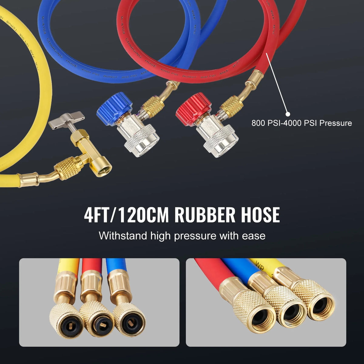 120V 1/5 HP 3.5 CFM HVAC Vacuum Pump with Gauge Set H701628