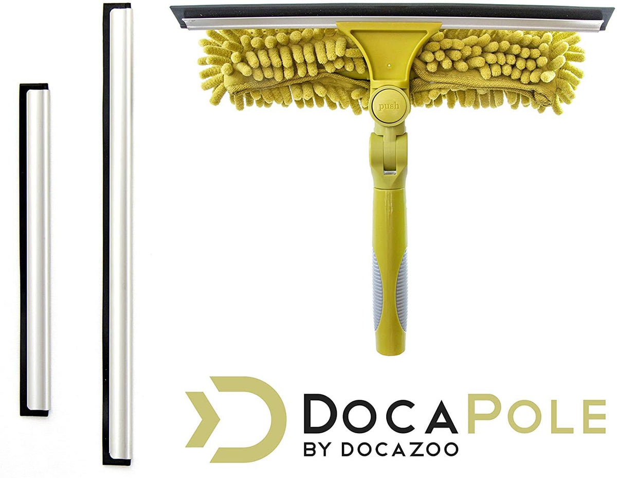 7-30 Foot Extension Pole with Squeegee and Window Washer A7230