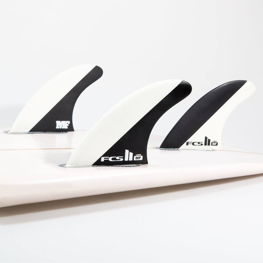 Tri Fin Set Black/White Medium P872
