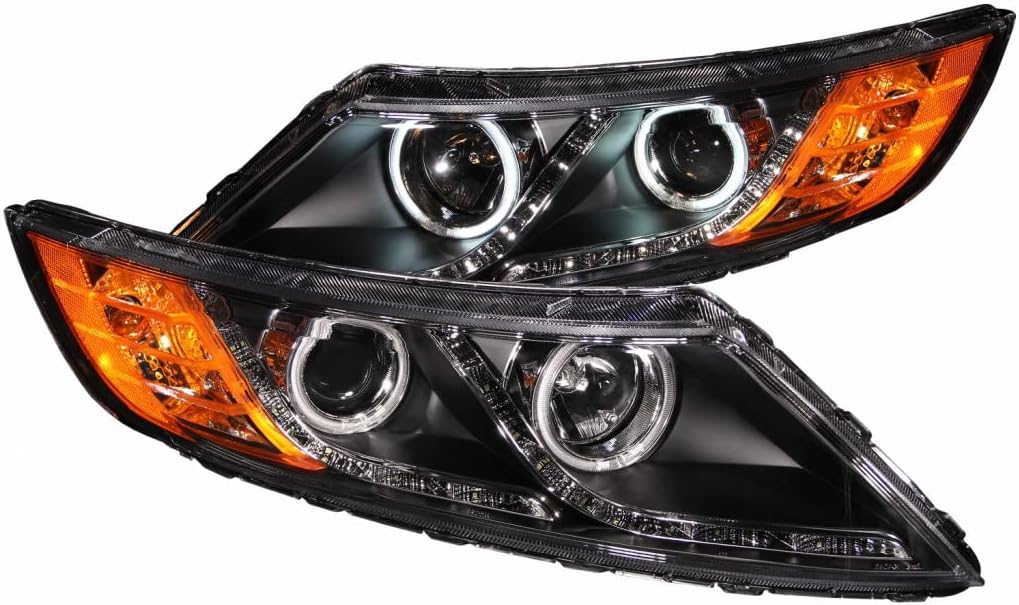 Projector Headlights with Halo Black J330441