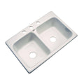 Cast Acrylic Double Bowl Kitchen Sink O6797