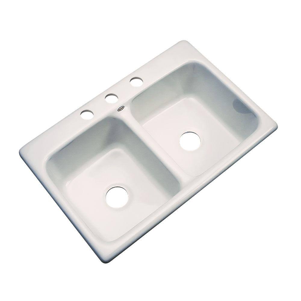 Cast Acrylic Double Bowl Kitchen Sink O6797
