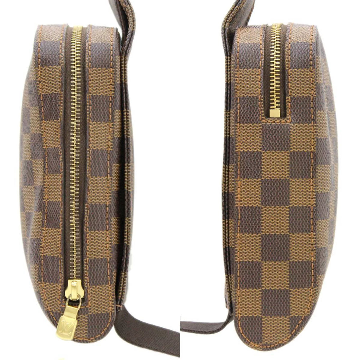 Pre-Owned Damier Ebene Waist Pouch Body Bag Y49668