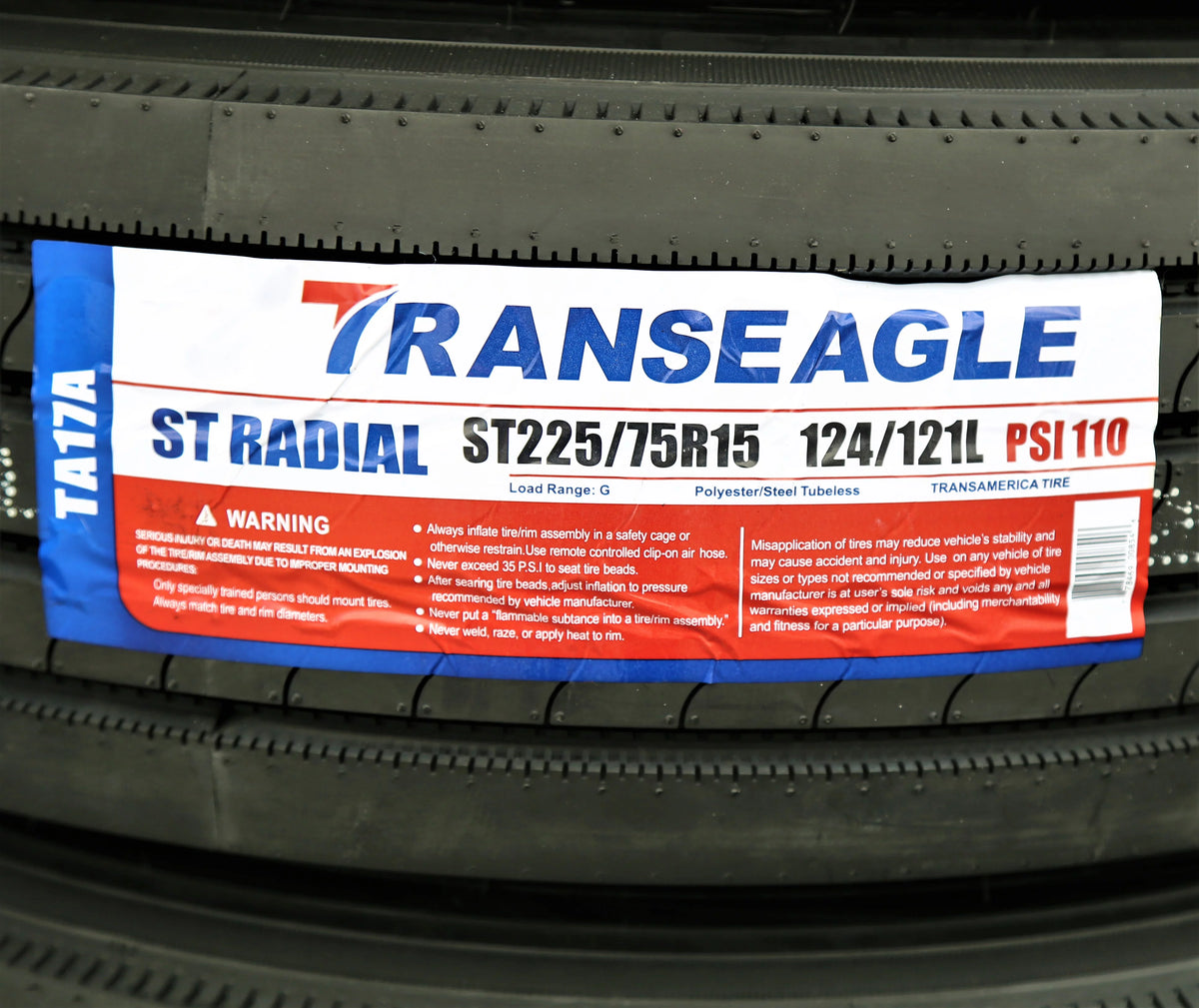 All Steel Trailer Tire ST225/75R15 14PLY P380