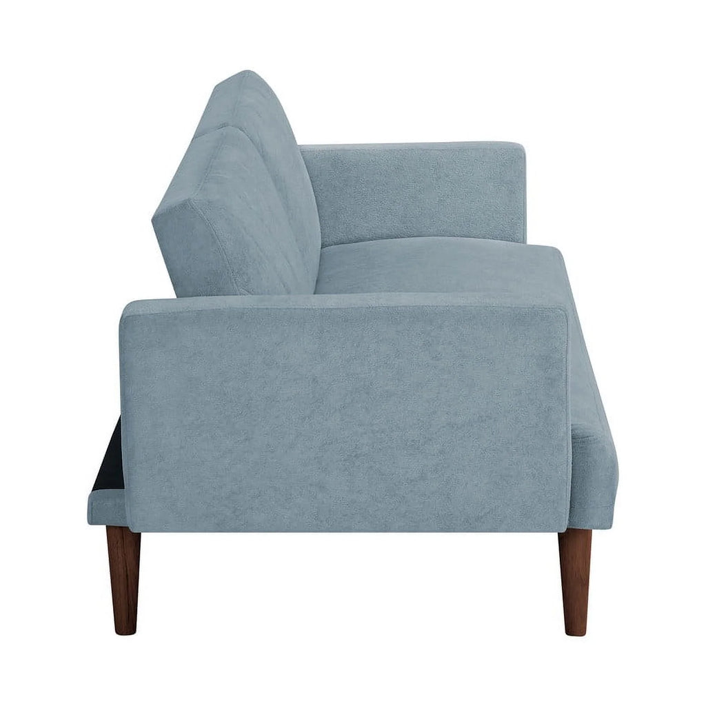 Blue Convertible Futon Sofa Bed E231