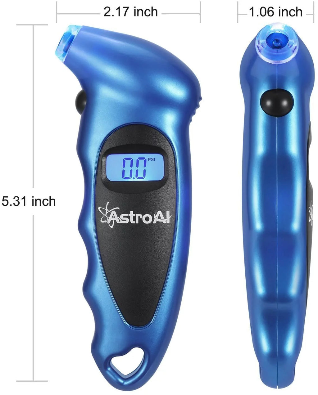 Tire Pressure Gauge, Digital Tester, Blue, 0-150 PSI F8883