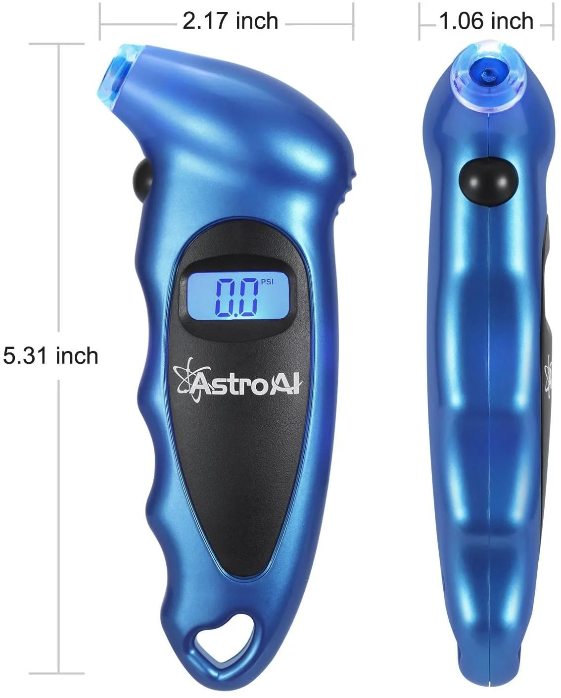 Tire Pressure Gauge, Digital Tester, Blue, 0-150 PSI F8883