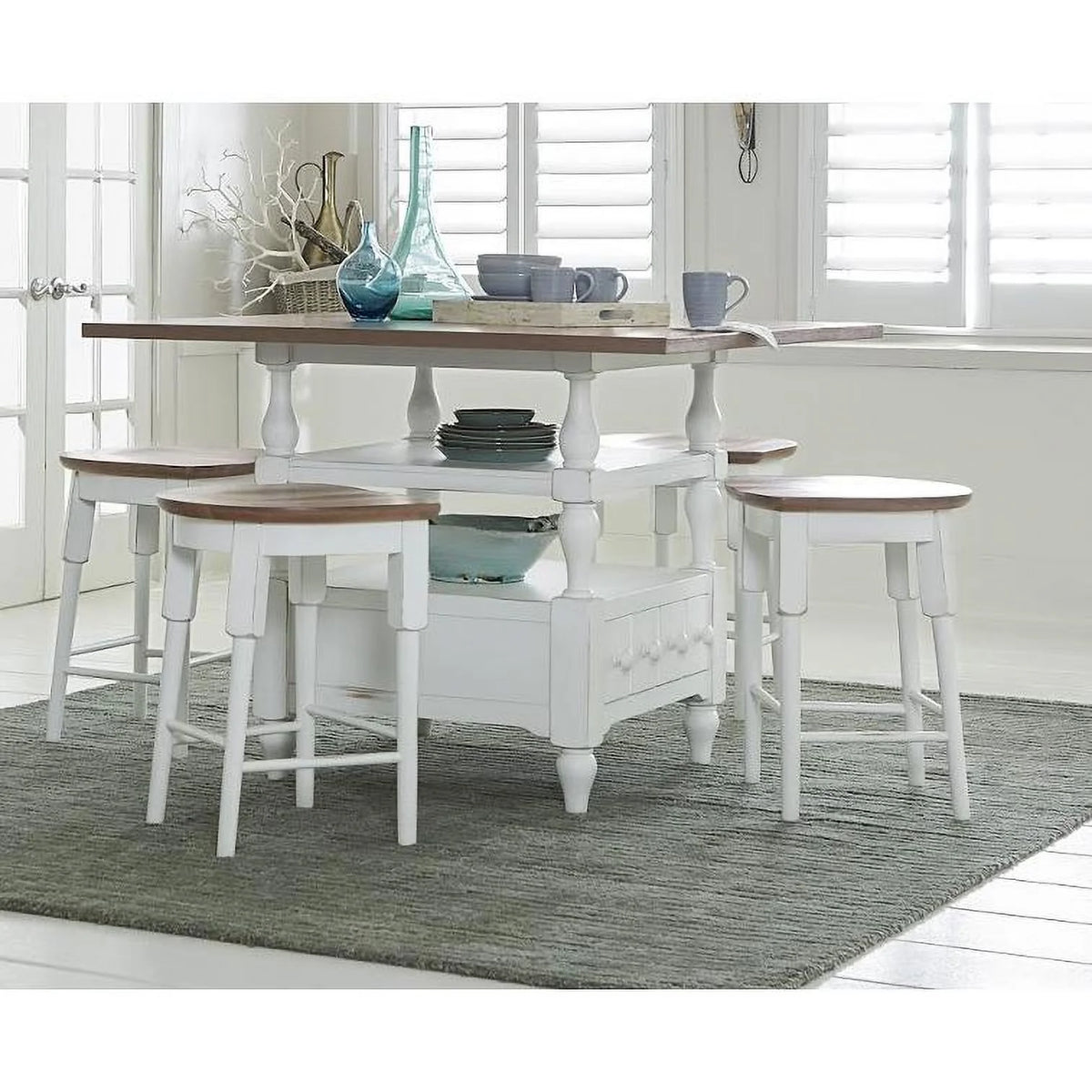 Wood Counter Height Dining Table Q338