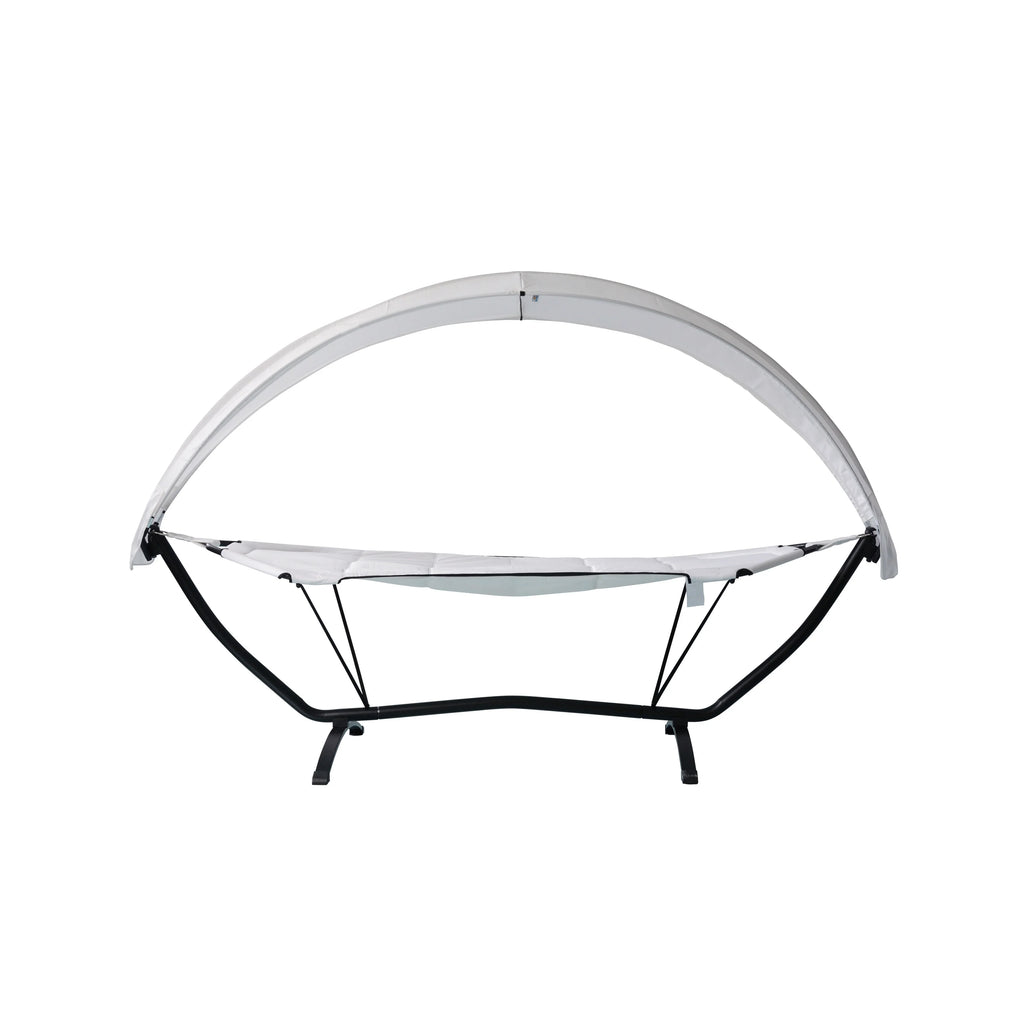 Steel Frame Lounger With Canopy L35140