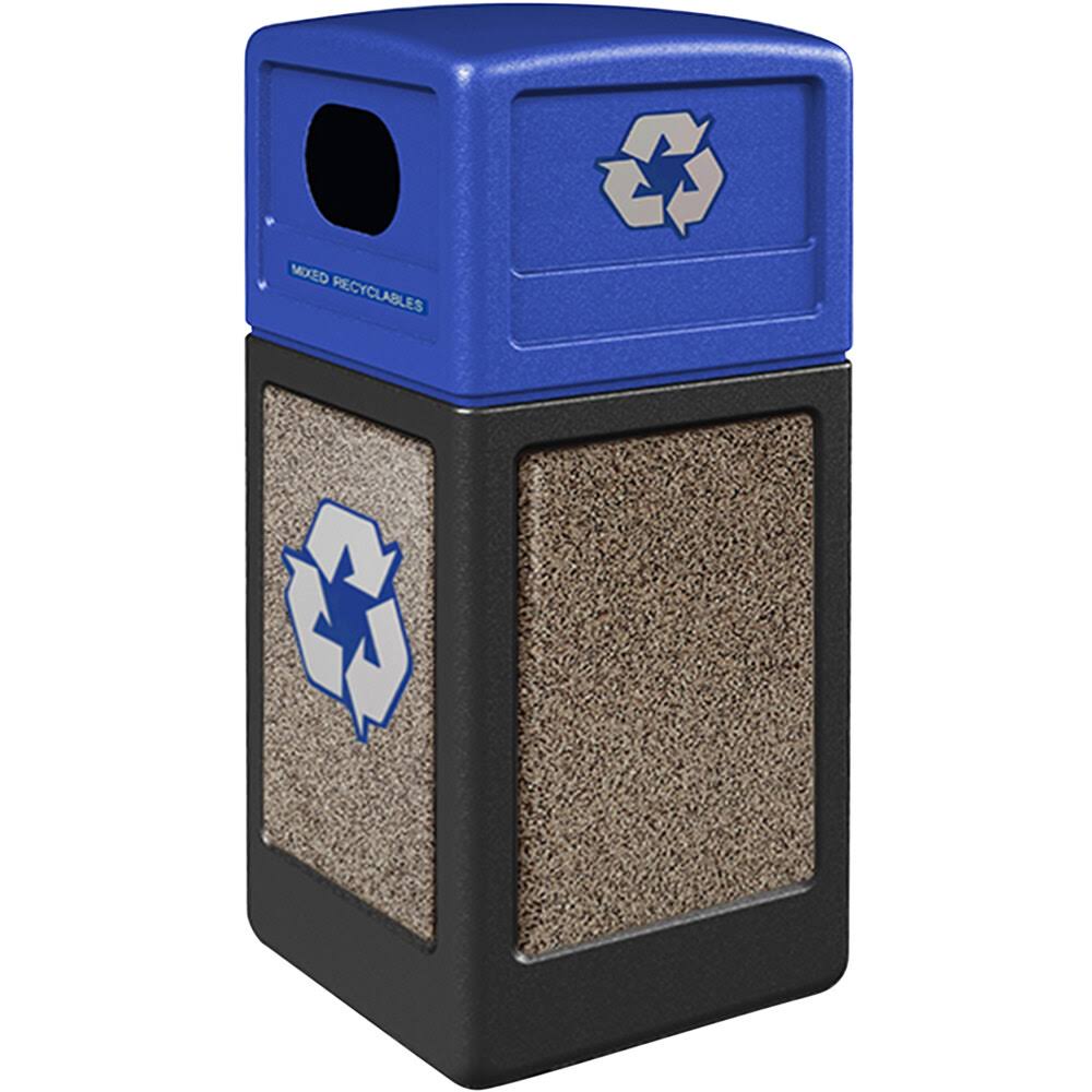 Black Container with Blue Lid R317913