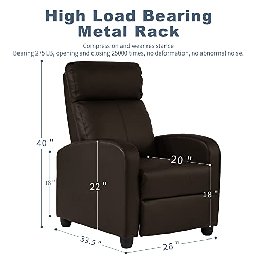 Black PU Leather Massage Recliner Chair with Footrest Z5638