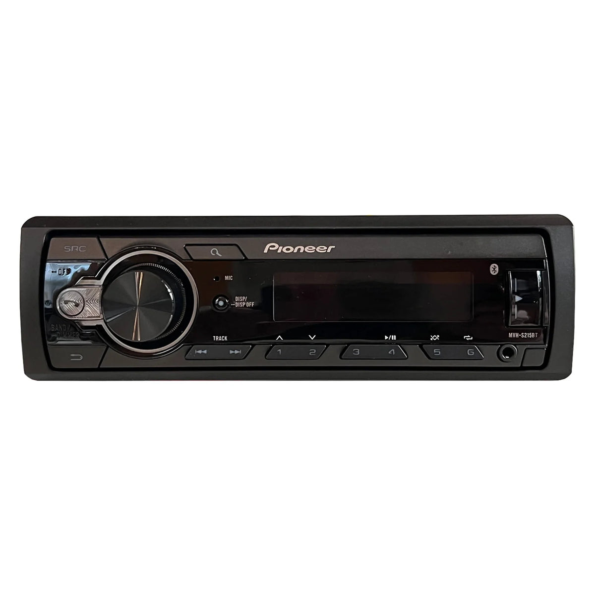 Single DIN Bluetooth USB AUX AM/FM Radio Receiver, 2x 6.5 120W Marine Speakers, Stereo Install Kit, Speaker Adapters M5498