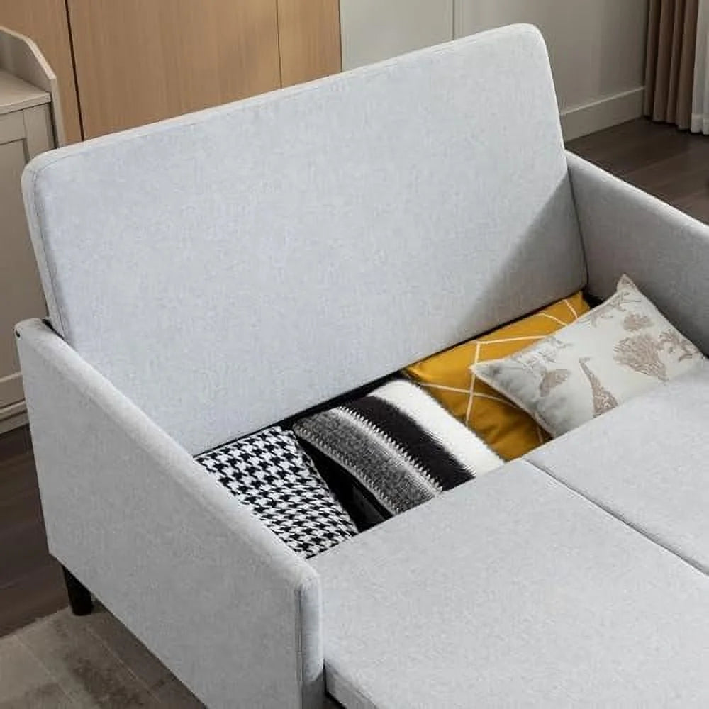 3 in 1 Sleeper Sofa Bed White J855