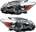 Set of 2 Halogen Headlight Lens and Housing for 2010-2011 Toyota Prius S588