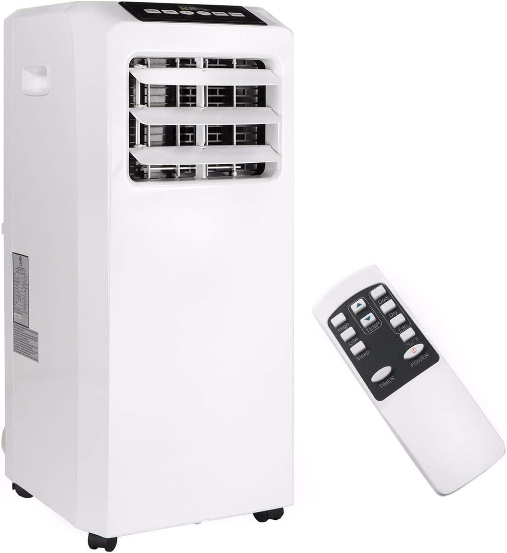 8,000 BTU 4in1 Portable Air Conditioner Dehumidifier Fan with Remote Control J241