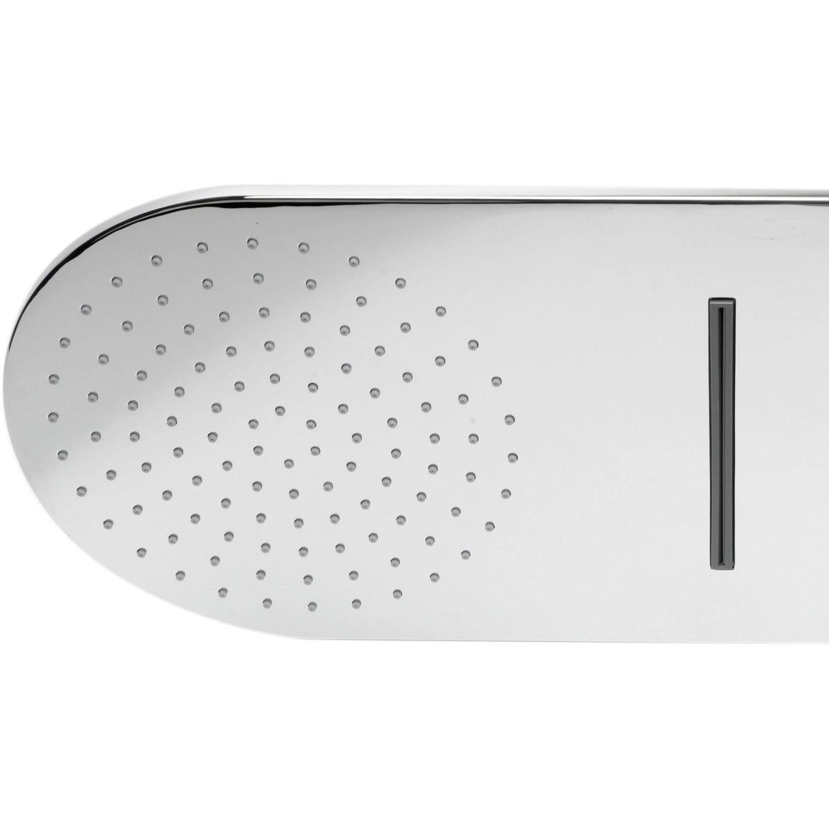Polished Chrome 10x22 Wall-Mounted Square Waterfall Rain Shower Head J585418