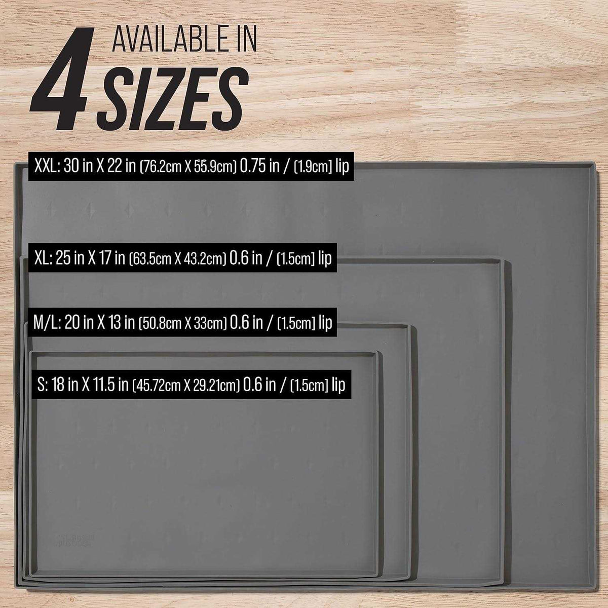 Splash Mat Dog Food Mat with Tall Lip J4391