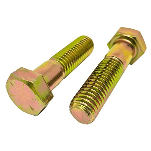 9/16-12 x 2 3/4 Hex Cap Screw Grade 8 Zinc Yellow Plated Steel, 25 pcs M1143