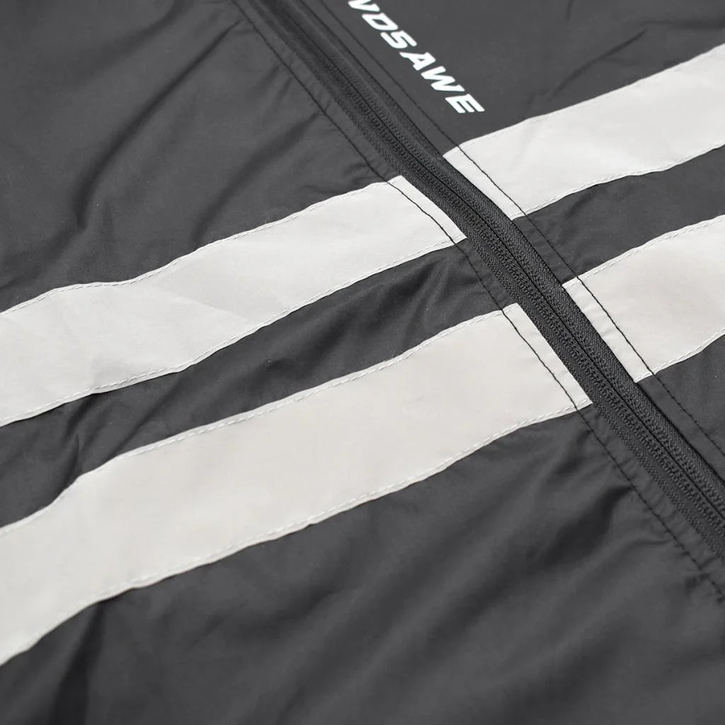 Black XXL Windproof Long-Sleeve Riding Jacket O810600