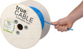 Cat6 Plenum Bulk Ethernet Cable, 500ft, Green, 23AWG 4 Pair Solid Bare Copper, 550MHz, UTP E782