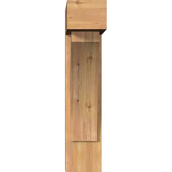 Thorton Block Smooth Bracket with Offset Brace, Western Red Cedar F112061