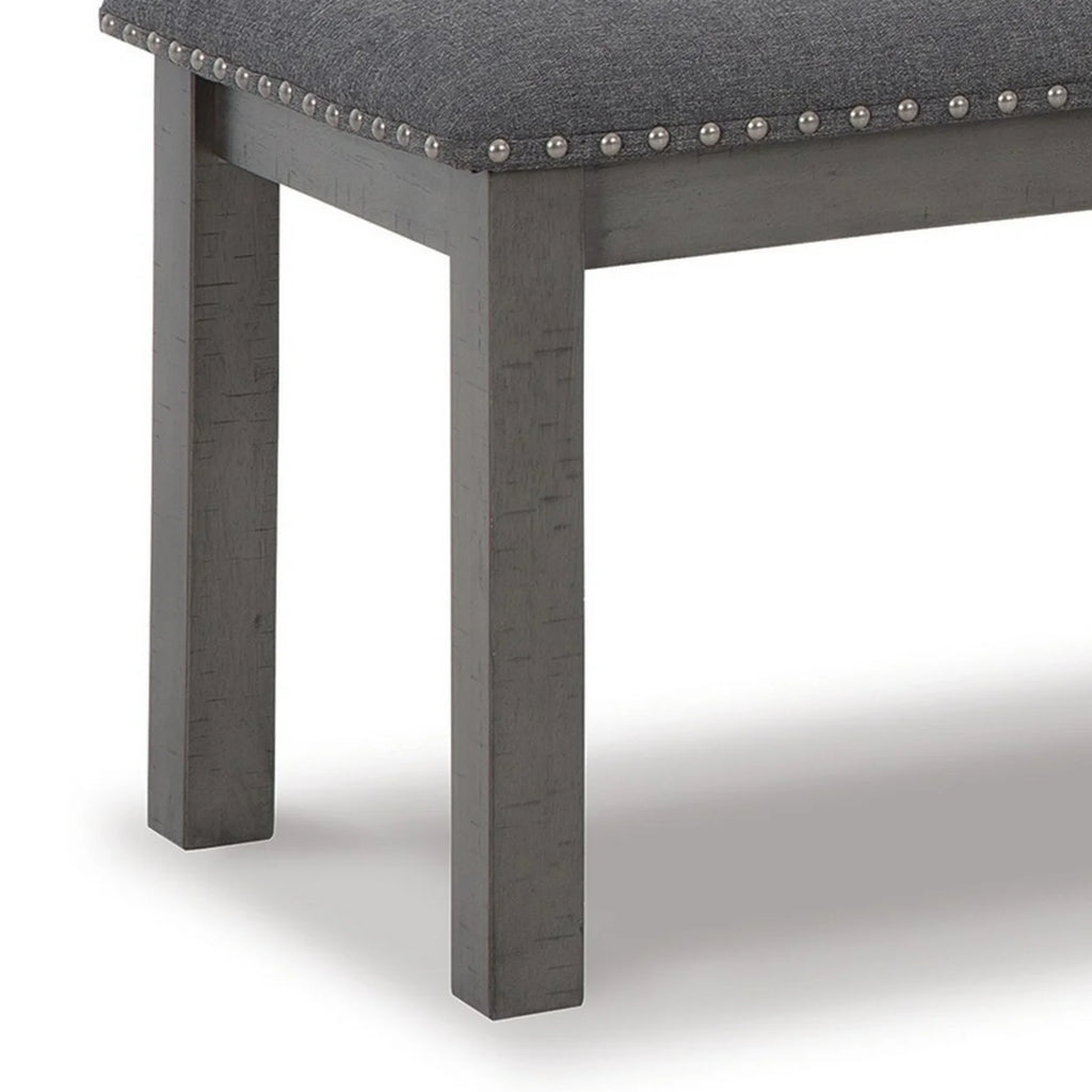 Antique Gray Wood Bench Q38806