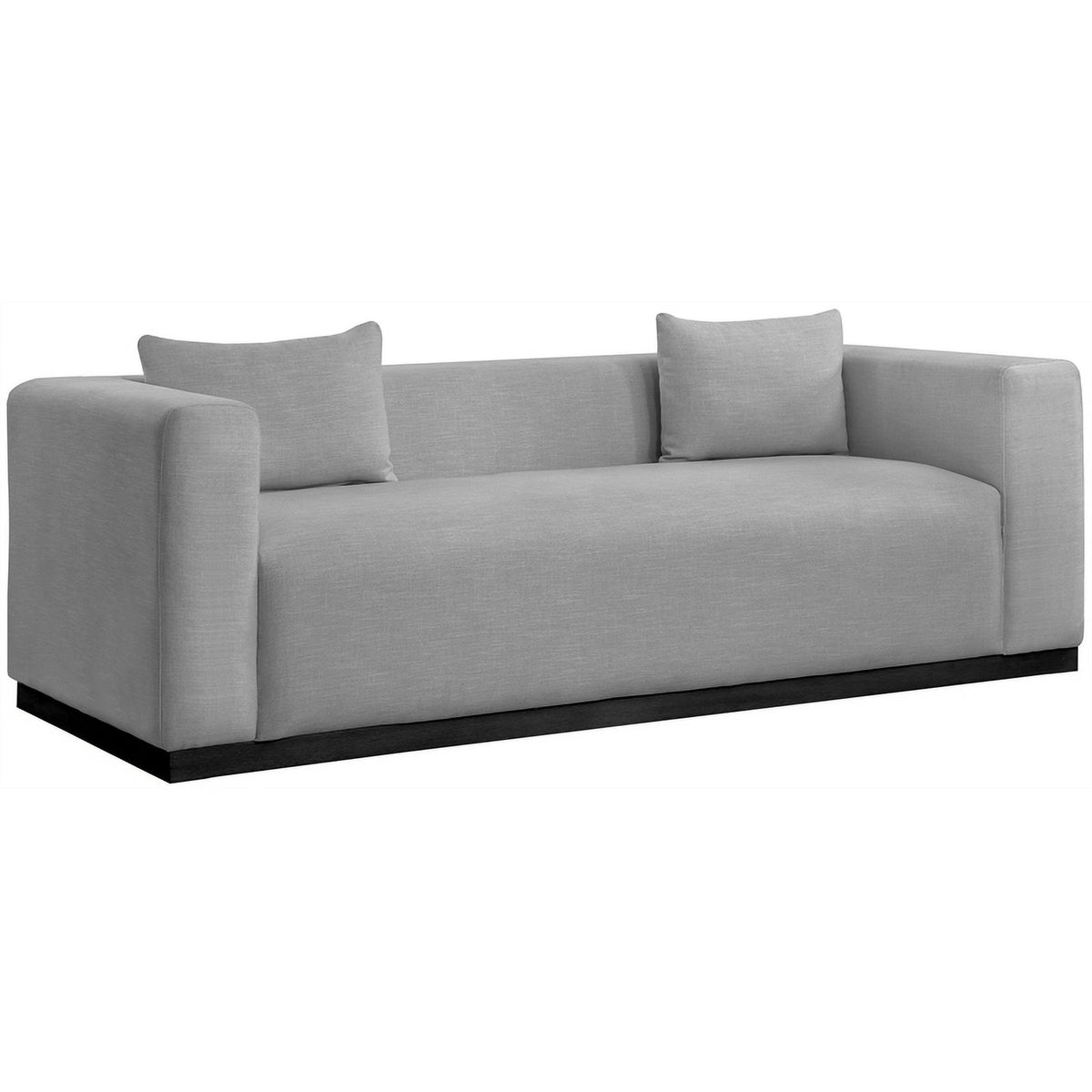 Grey Linen Textured Fabric Sofa V513