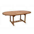 71 in. Oval Extension Wood Table X53919