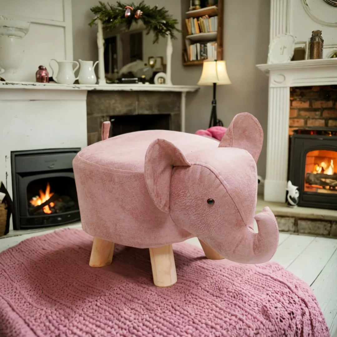 Pink Animal Footstool X594