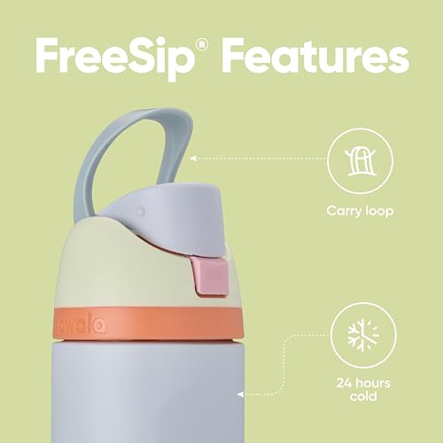 Kids Insulated Stainless Steel Water Bottle with Straw, 16 oz U433