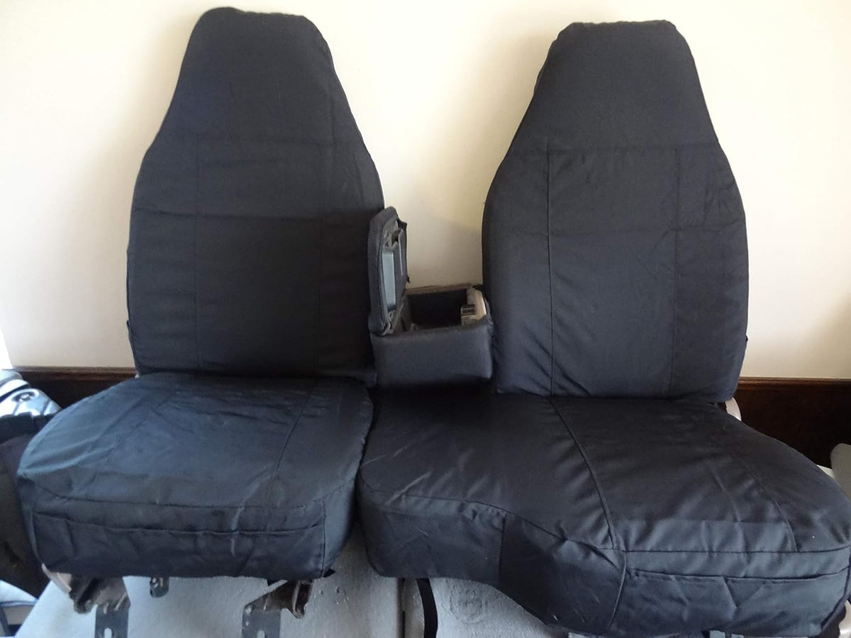 Black Waterproof Seat Covers for 60/40 Split Bench F3135