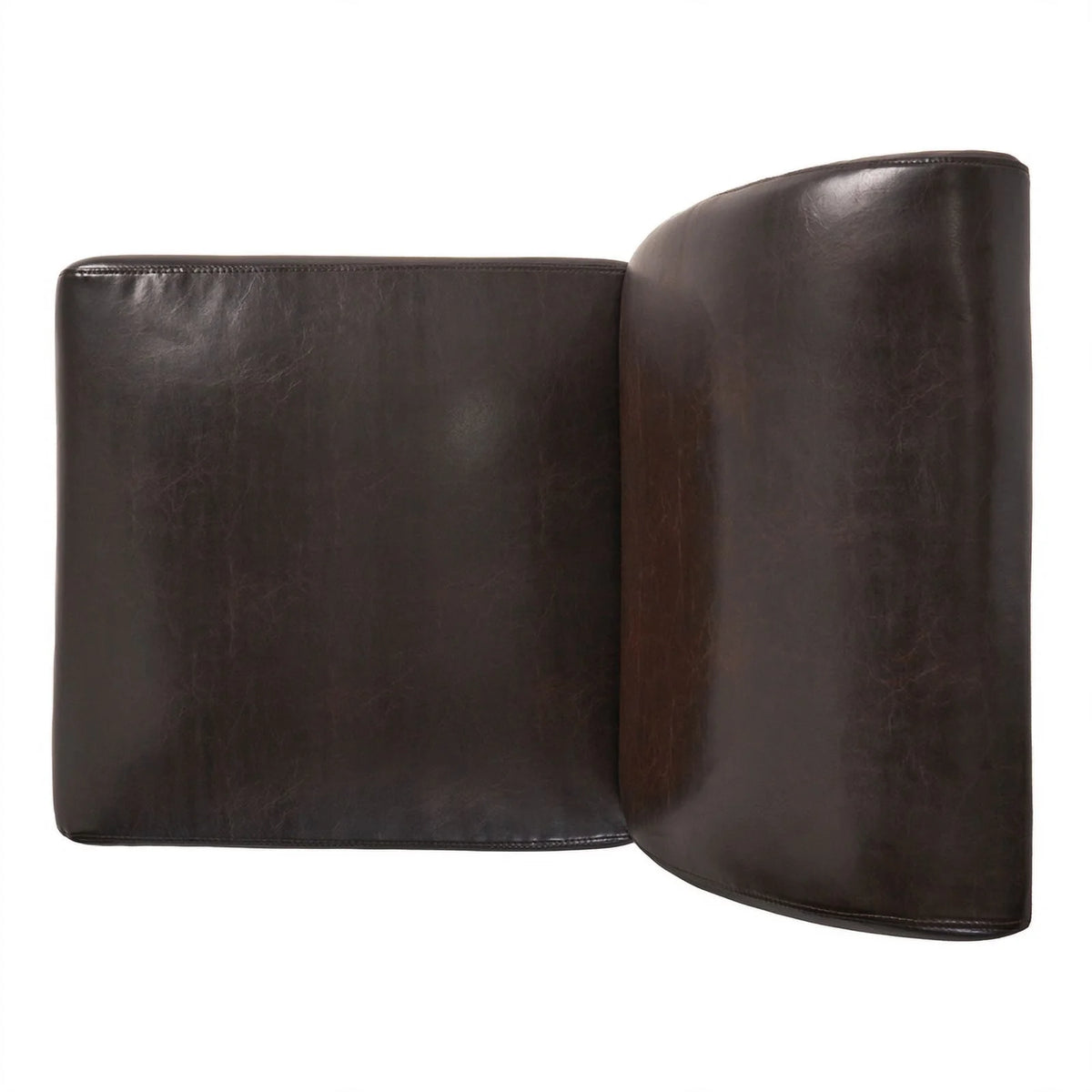 Brown Leather Slipper Chair F63619