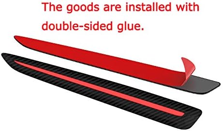 Black Anti-Collision Bumper Guard Strip Protector Trim (2 Pack) G629353