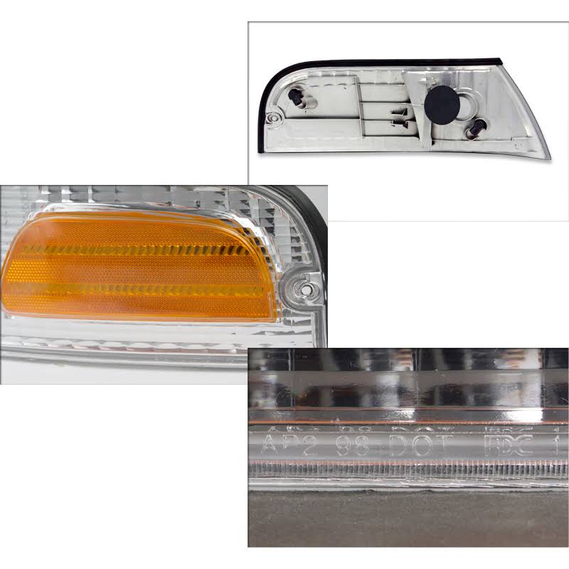 Chrome Euro Headlights for Ford Crown Victoria Z737
