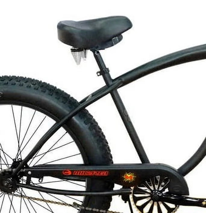 26 Beach Cruiser Coaster Brake Single Speed Matt Black R565751