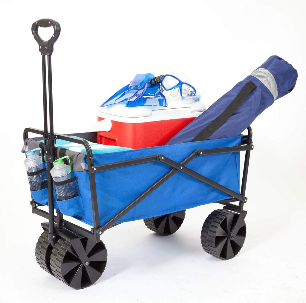 Green Collapsible Utility Beach Wagon Cart W95948