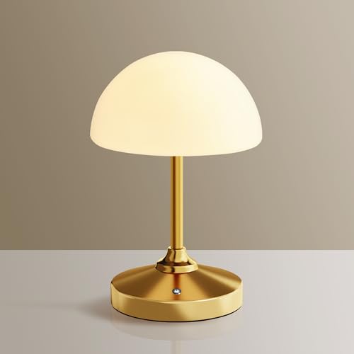 Mushroom Table Lamp Waterproof Cordless Rechargeable LED Night Light X97134