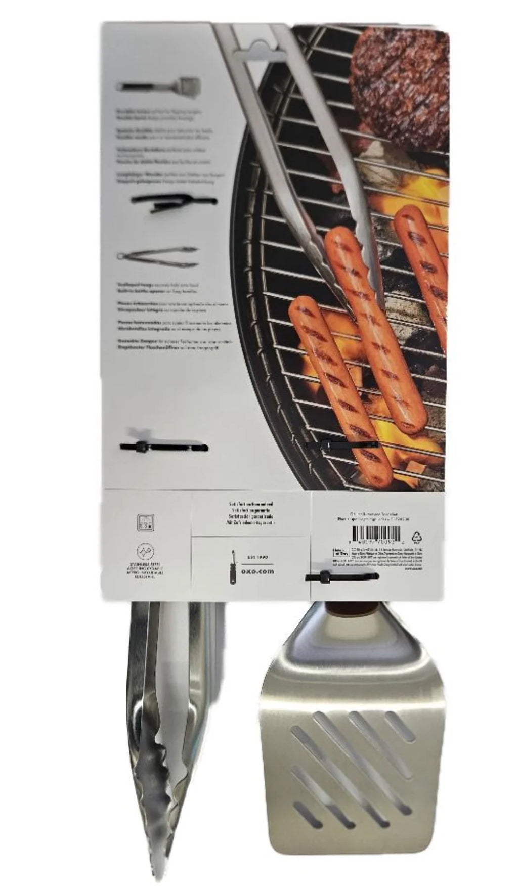 Grilling Tools Tongs and Turner Set Black G153