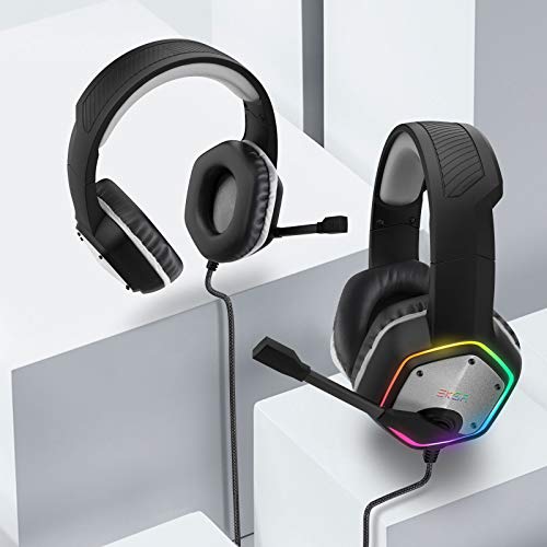 USB Gaming Headset with Microphone Noise Cancelling 7.1 Surround Sound RGB Light K3795