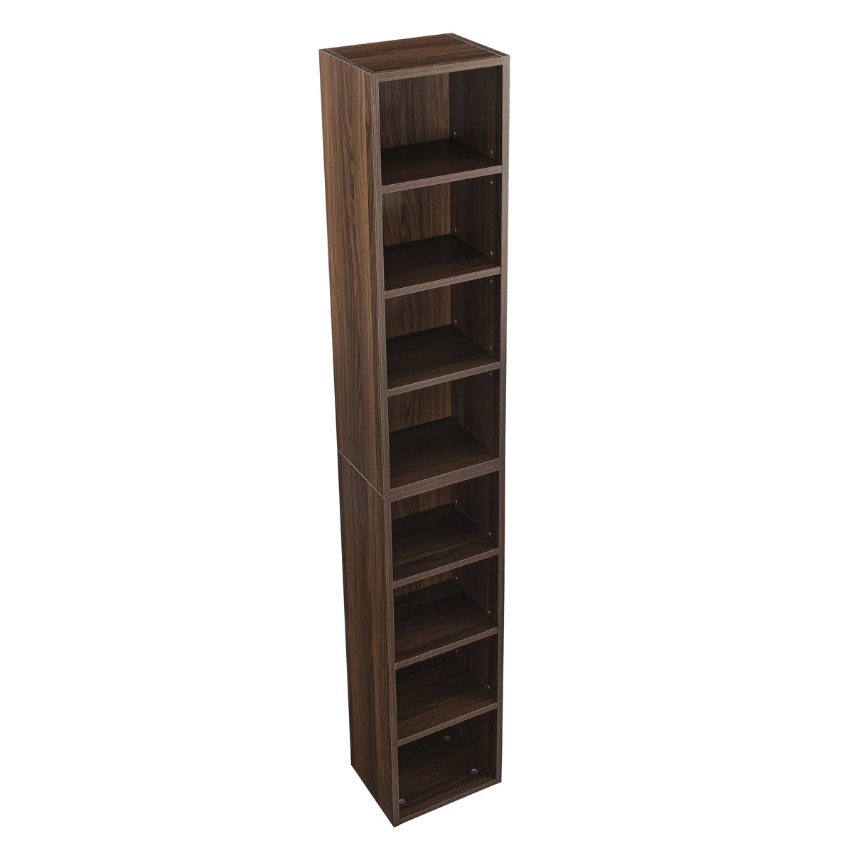 8-Tier Media Tower Rack with Adjustable Shelves C474799