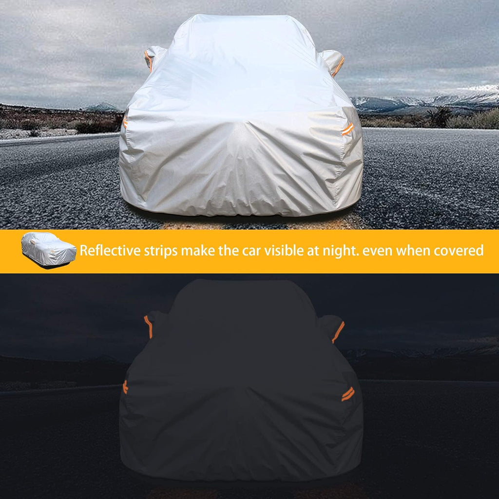 Waterproof All Weather Outdoor Car Cover with Zipper R286