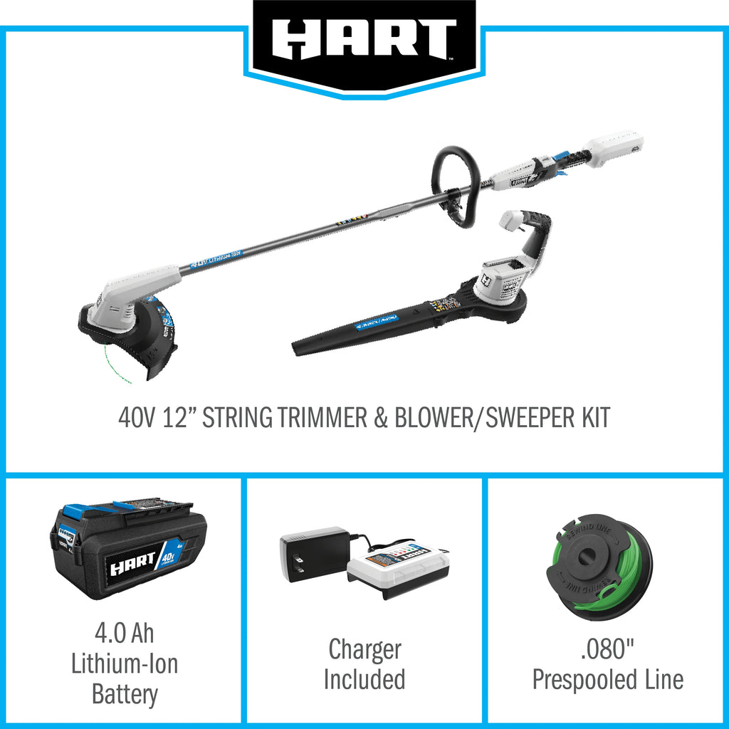 Cordless String Trimmer and Leaf Blower Combo Kit P853