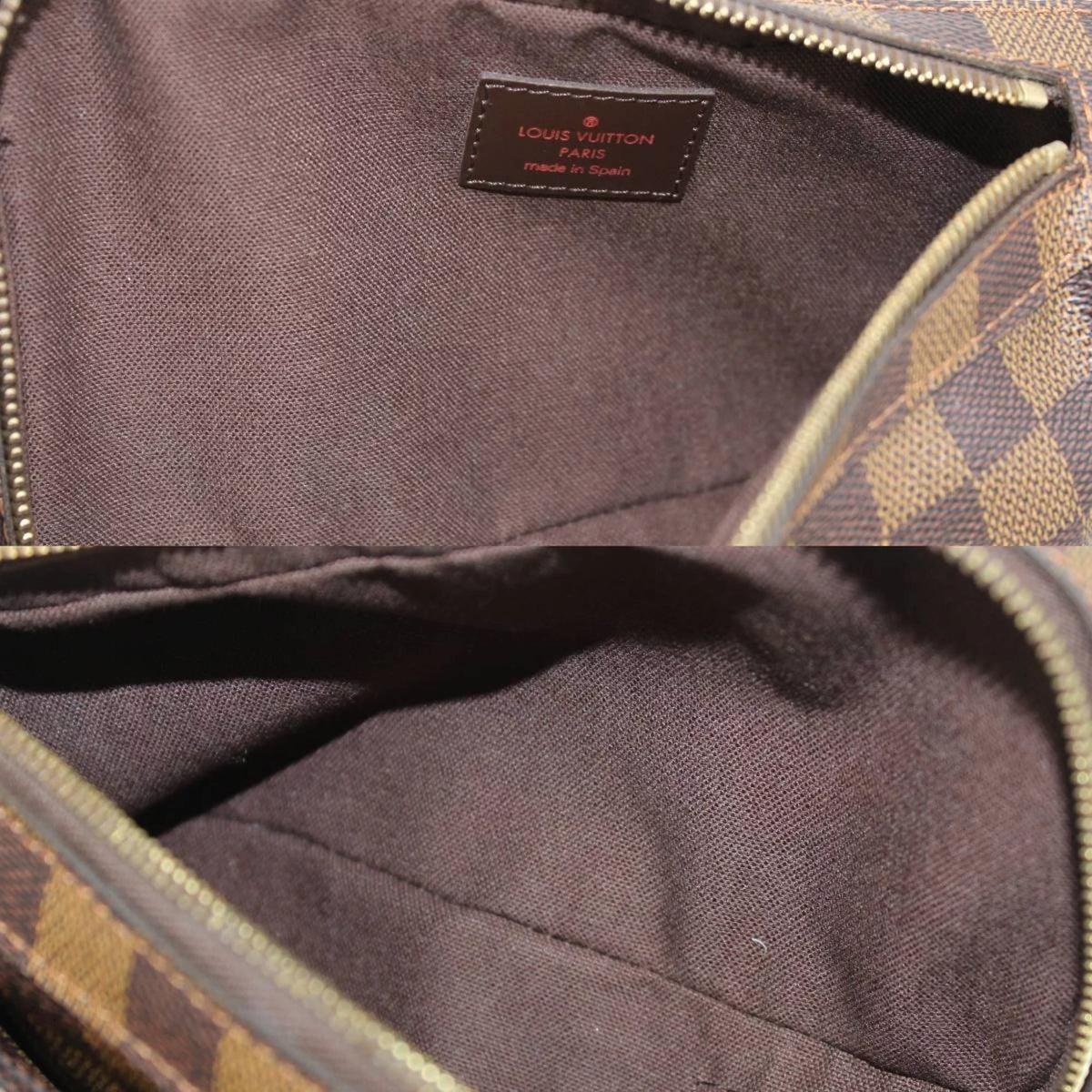 Pre-Owned Damier Ebene Waist Pouch Body Bag Y49668