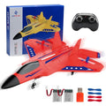 2.4GHz Remote Control Airplane with Gyro Stabilizer LED Light Red X90607