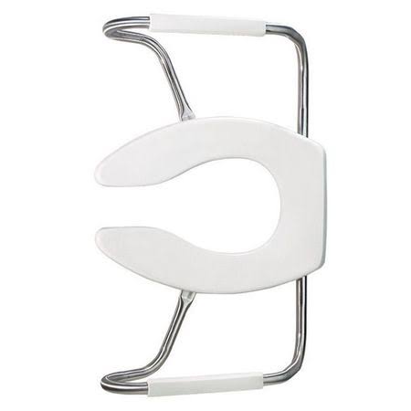 White Open Front Elongated Toilet Seat with Cover R8645